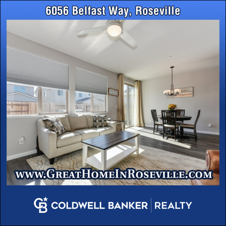 6056 Belfast Way, Roseville 95747 Home for Sale Newer Construction